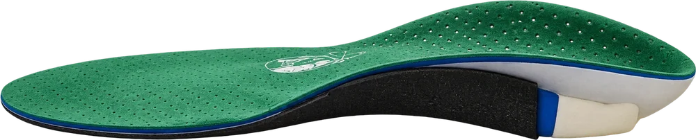 Green Heritage Whistler golf orthotic, side view