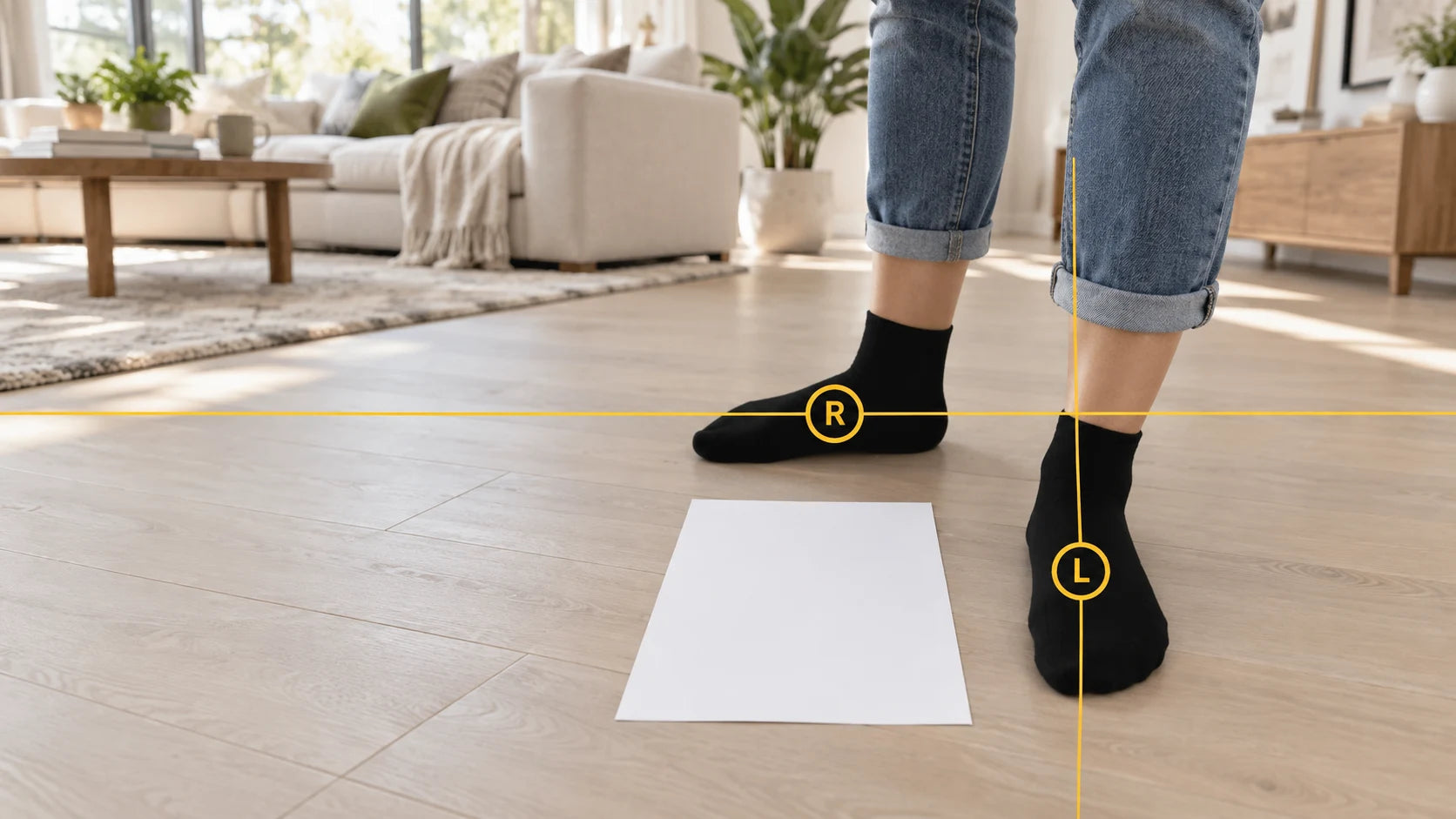 Guided phone foot scan
