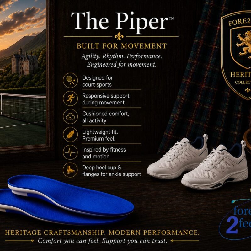 The Piper Tennis and Pickleball Orthotic